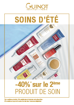 Offre Beauté d'Eté : votre routine estivale commence dans votre Institut Guinot